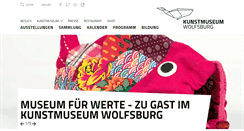 Desktop Screenshot of kunstmuseum-wolfsburg.de