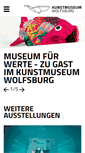 Mobile Screenshot of kunstmuseum-wolfsburg.de