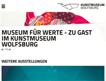 Tablet Screenshot of kunstmuseum-wolfsburg.de